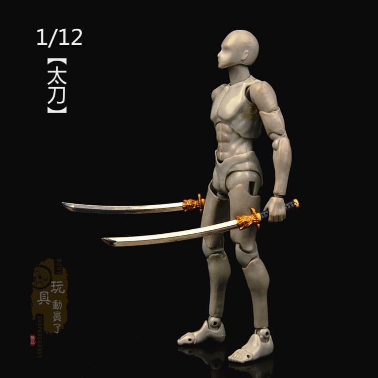 1/12 Scale Metal Katana Model for 6'' Figure 2