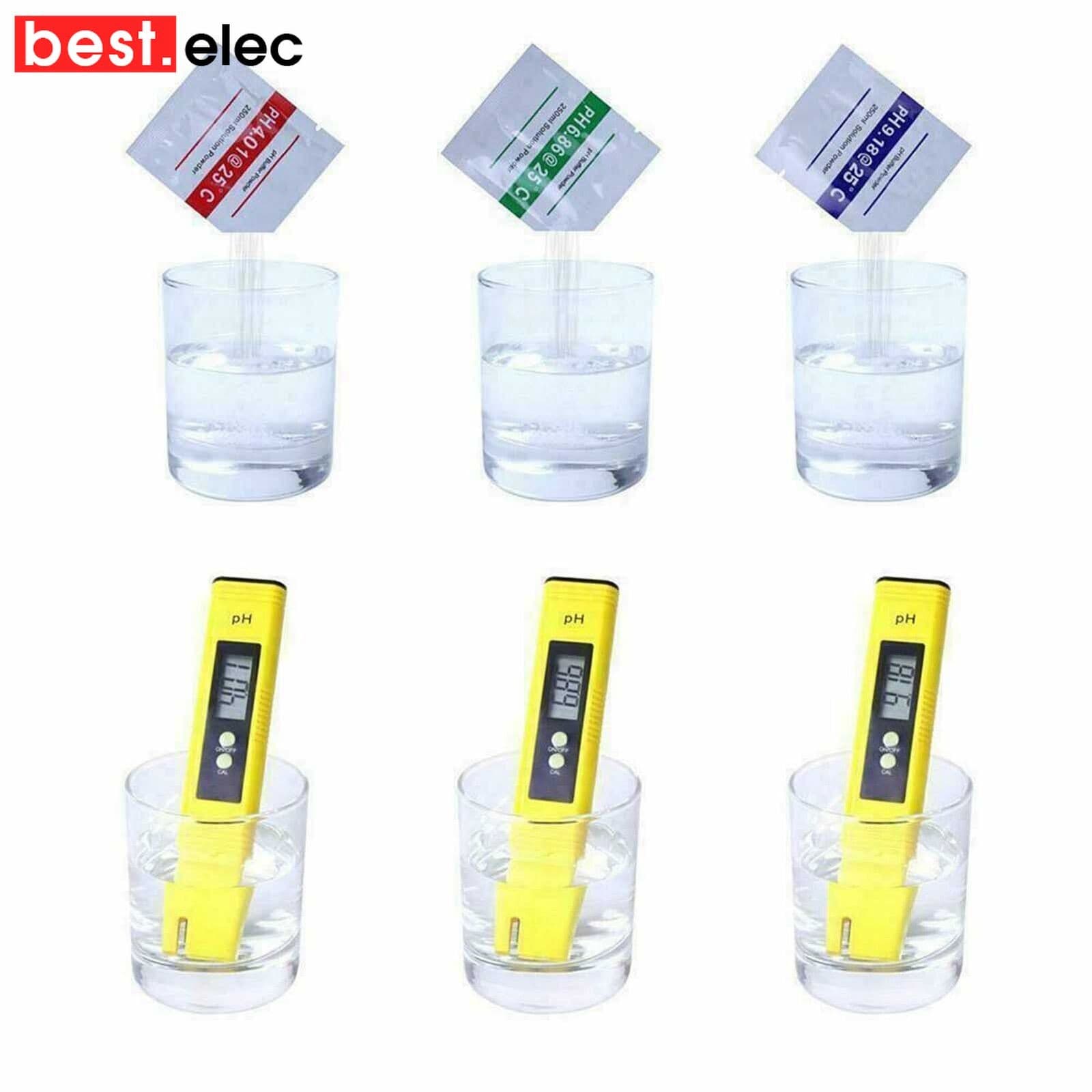 15 PCS PH BUFFER SOLUTION POWDER PRECISE CALIBRATION - pH 4.01 / 6.86 / 9.18 4