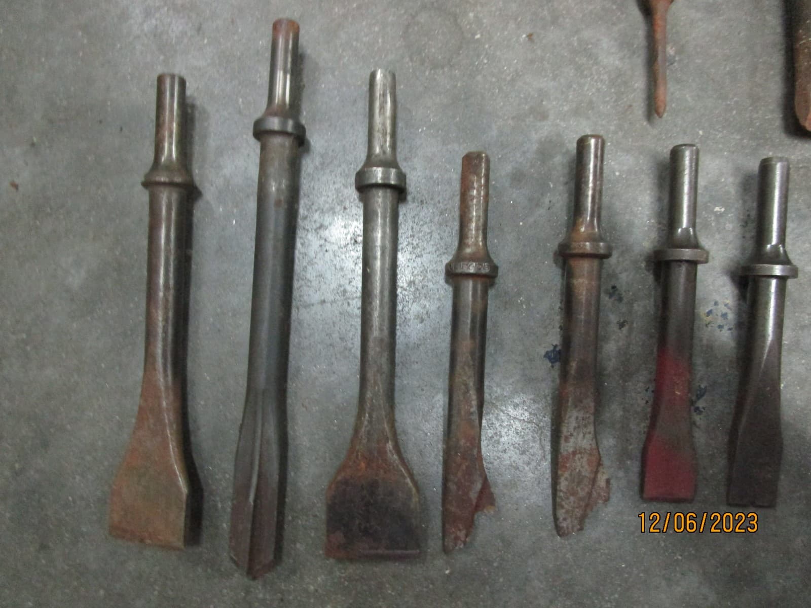 Lot Air Hammer Bits & Punches 2