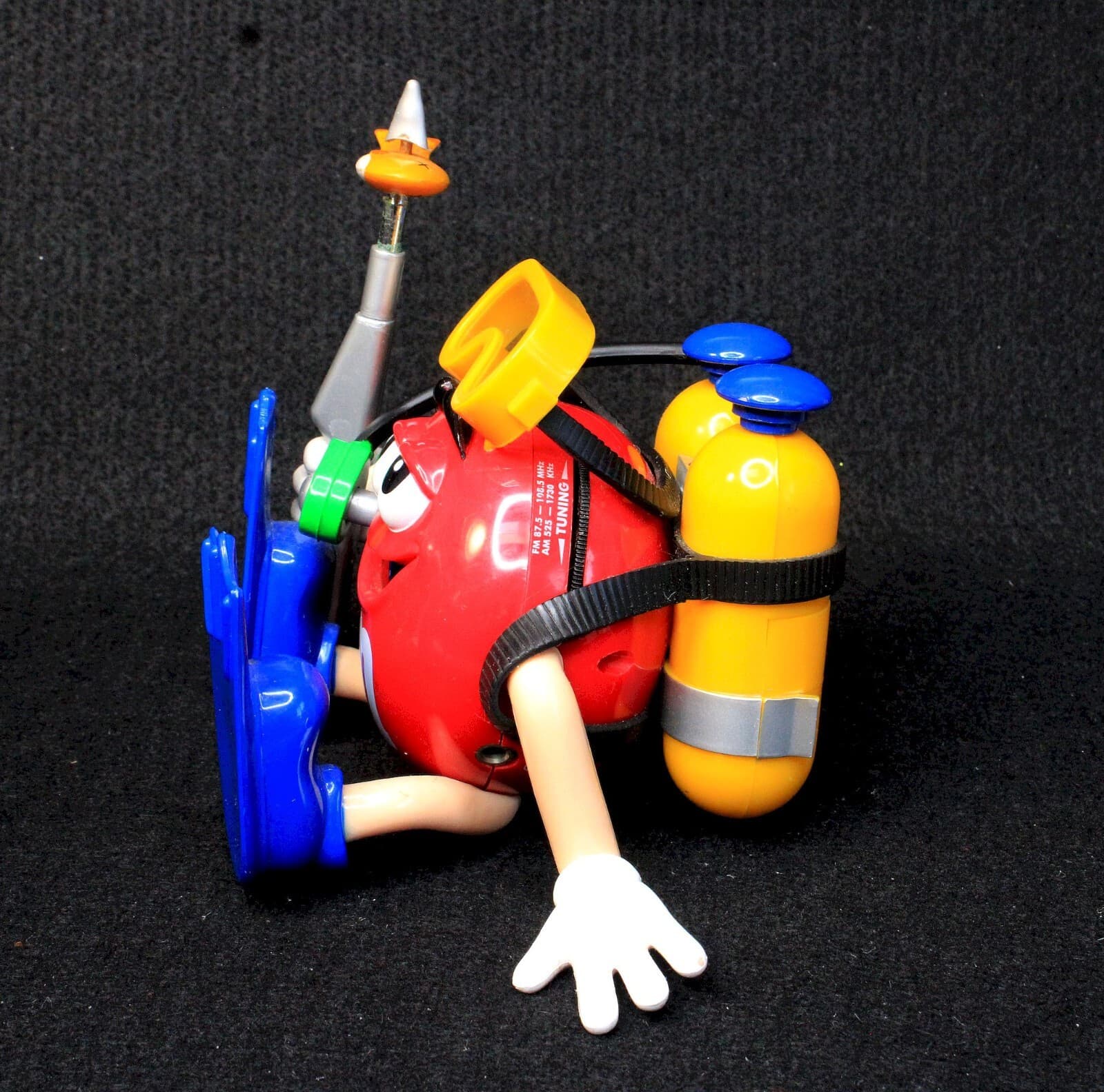 M&M's Spear Fishing Scuba Diver Working Radio - Red M 2