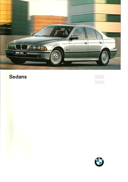 1997 BMW 5-SERIES Sedan sales brochure catalog 2nd Edition 97 528i 540i