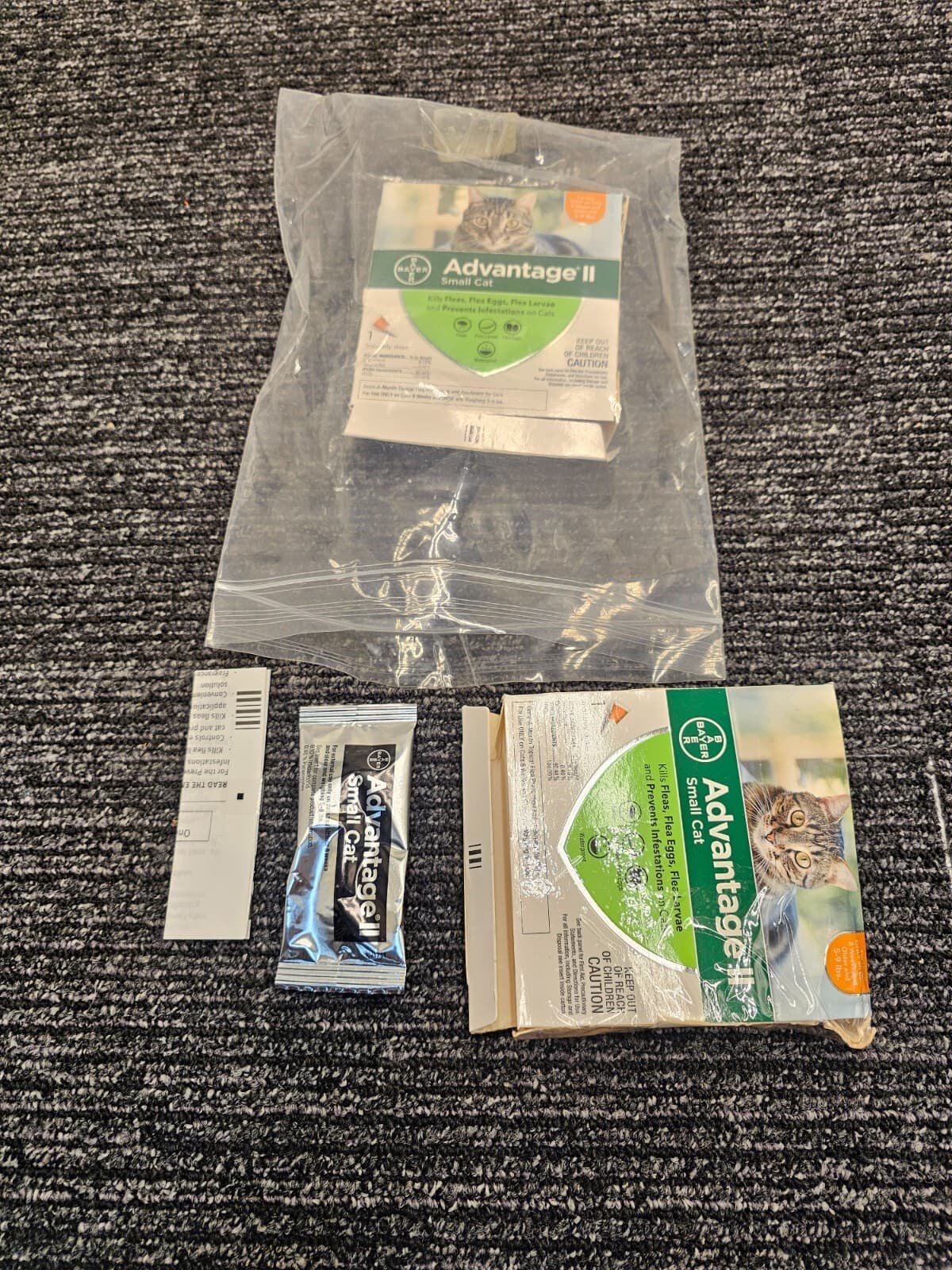 (QTY 2) Advantage II Small Cat Flea Treatment & Prevention Cats 5-9 lb