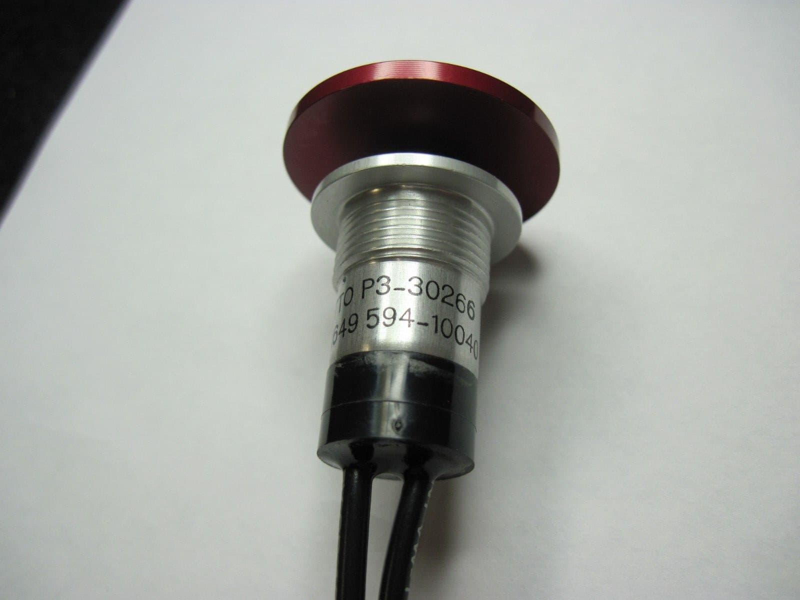 P3-30266  OTTO  PUSHBUTTON SWITCH (RED ALUMINUM) 3