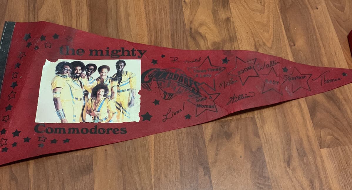 Very Rare Funk 1970’s The Mighty Commodores Pennant Lionel Ritchie