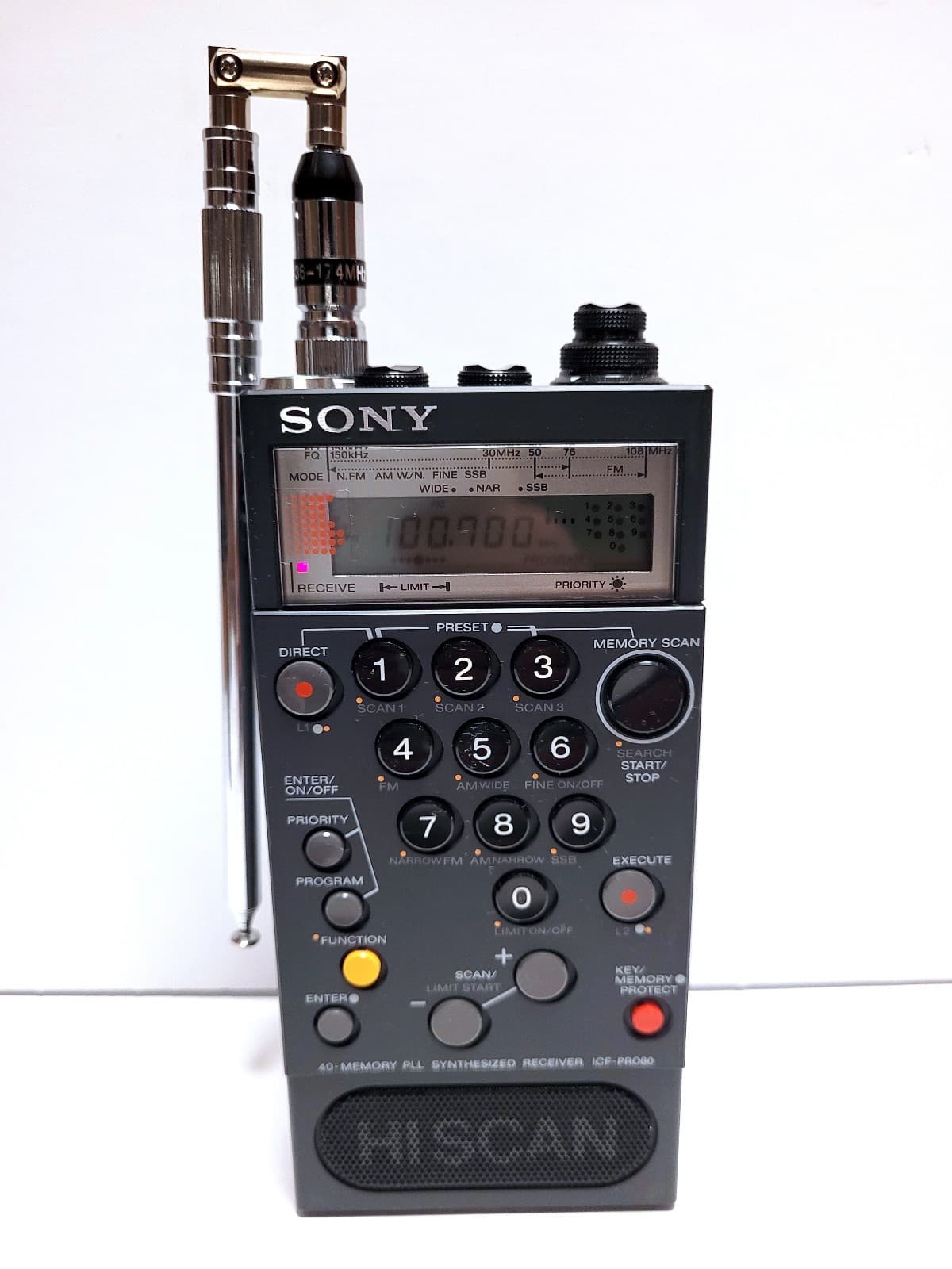 🔥 SONY ICF-PRO80 PLL Synthesizer Receiver FM / LW / MW / SW ( PARTS OR REPAIR ) 6