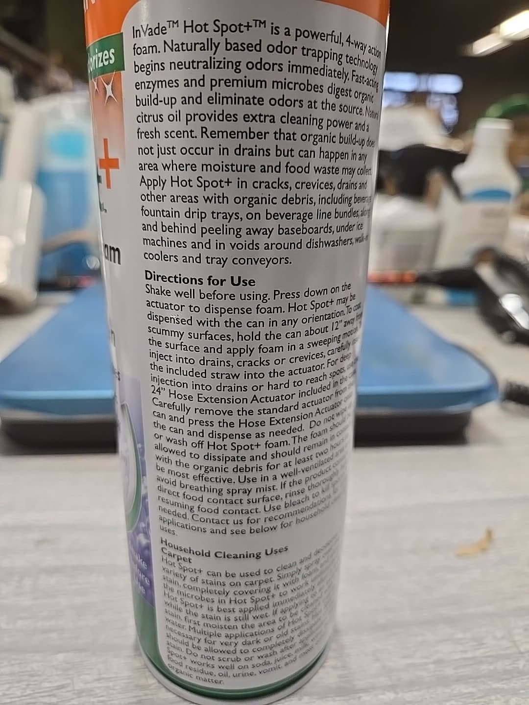 Invade Hot Spot Plus Foam 19oz- Odor & Scum Remover 3