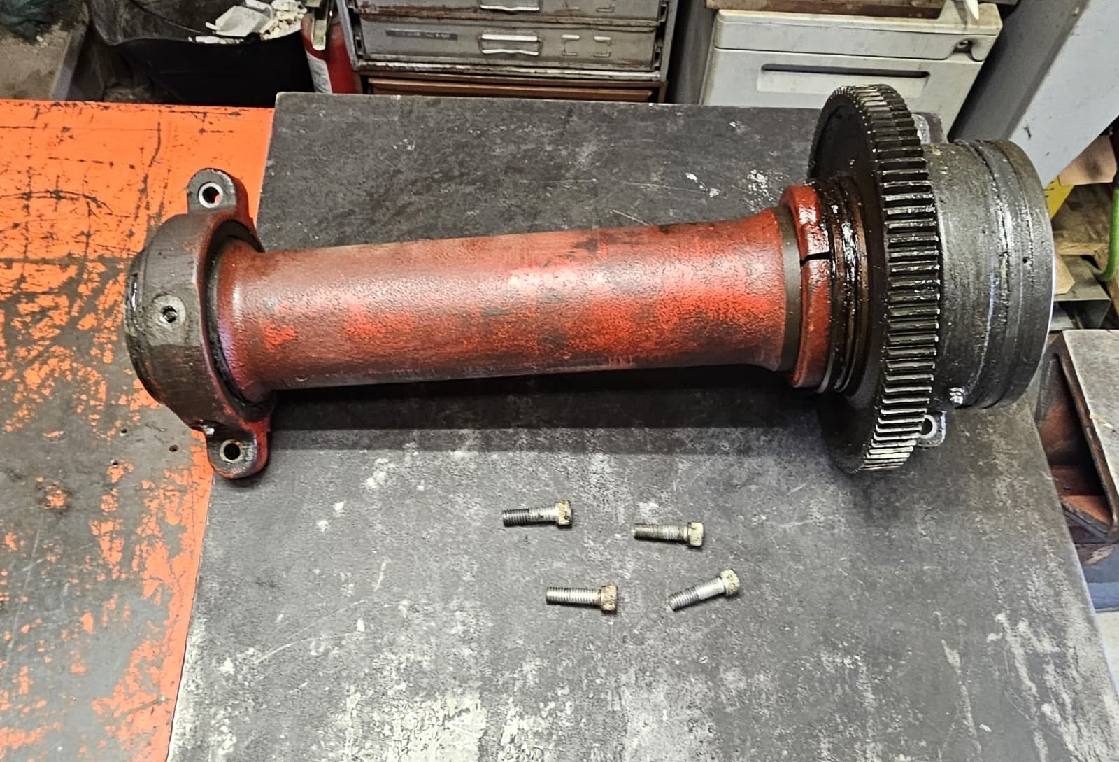 early style Ridgid 535 pipe threader shaft assembly