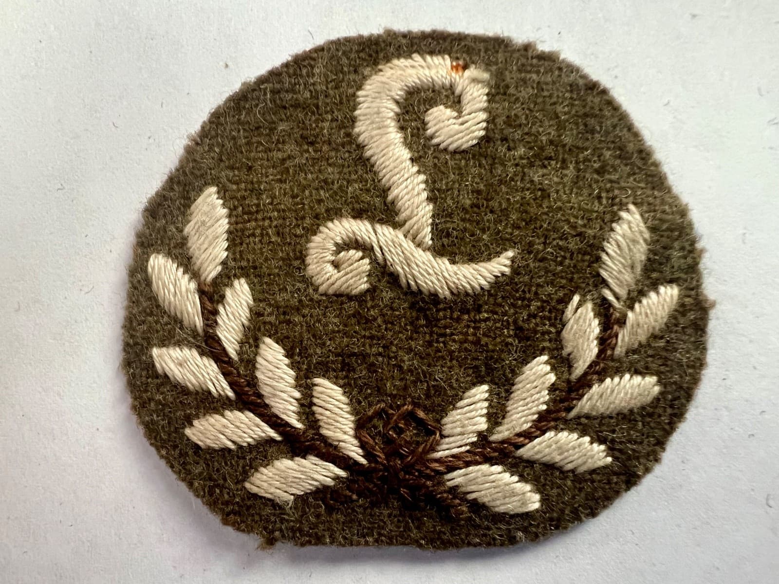 WW2 Group L TRADESMAN Cloth Trade Patch / Badge British