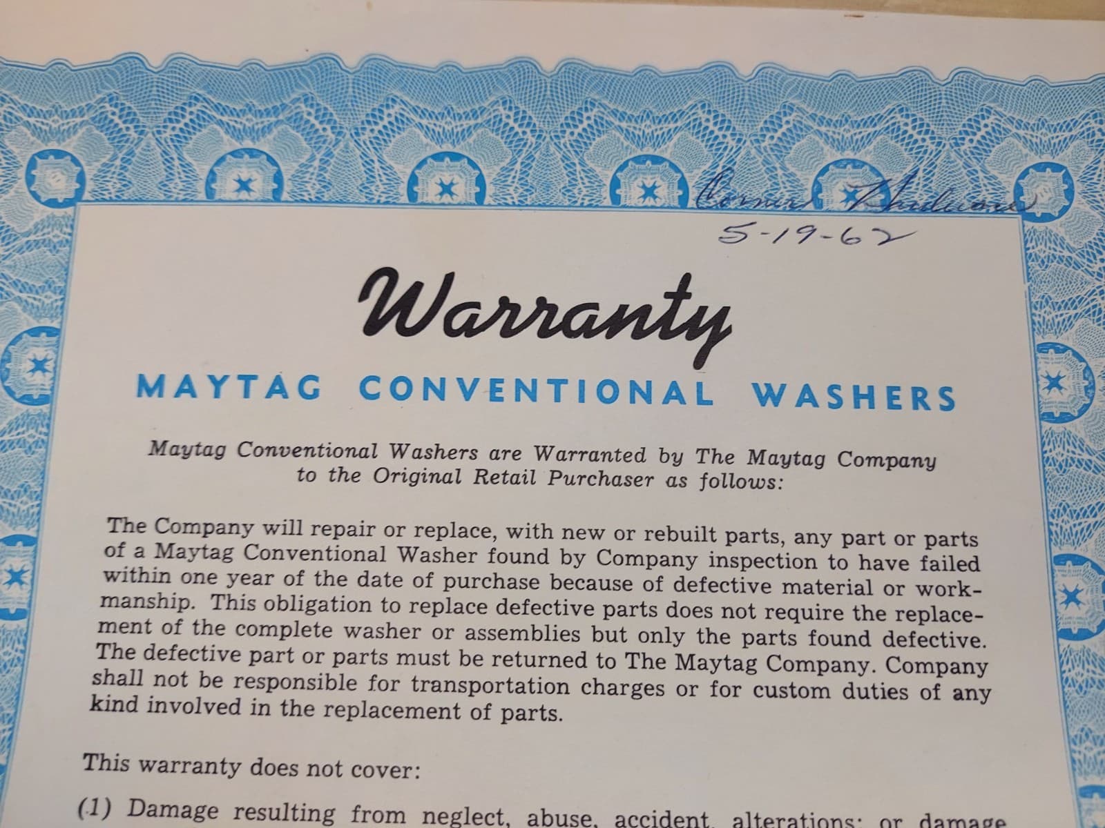 Vintage 1961 Maytag Wringer Washer Introduction Book & Warranty 4