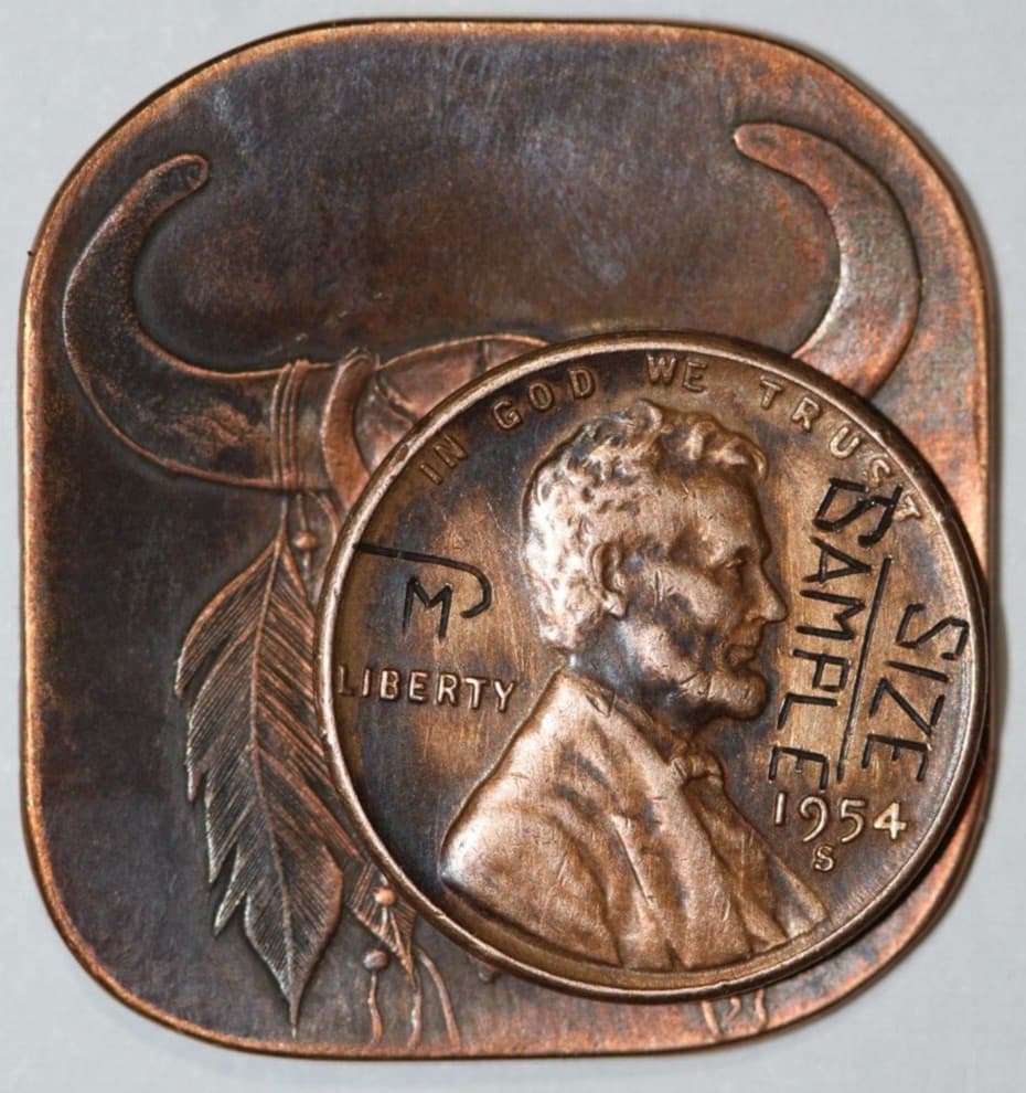 TATANKA SPIRIT Native Love Token, Good Luck Token, Hobo Token by Astoria A (IV) 3