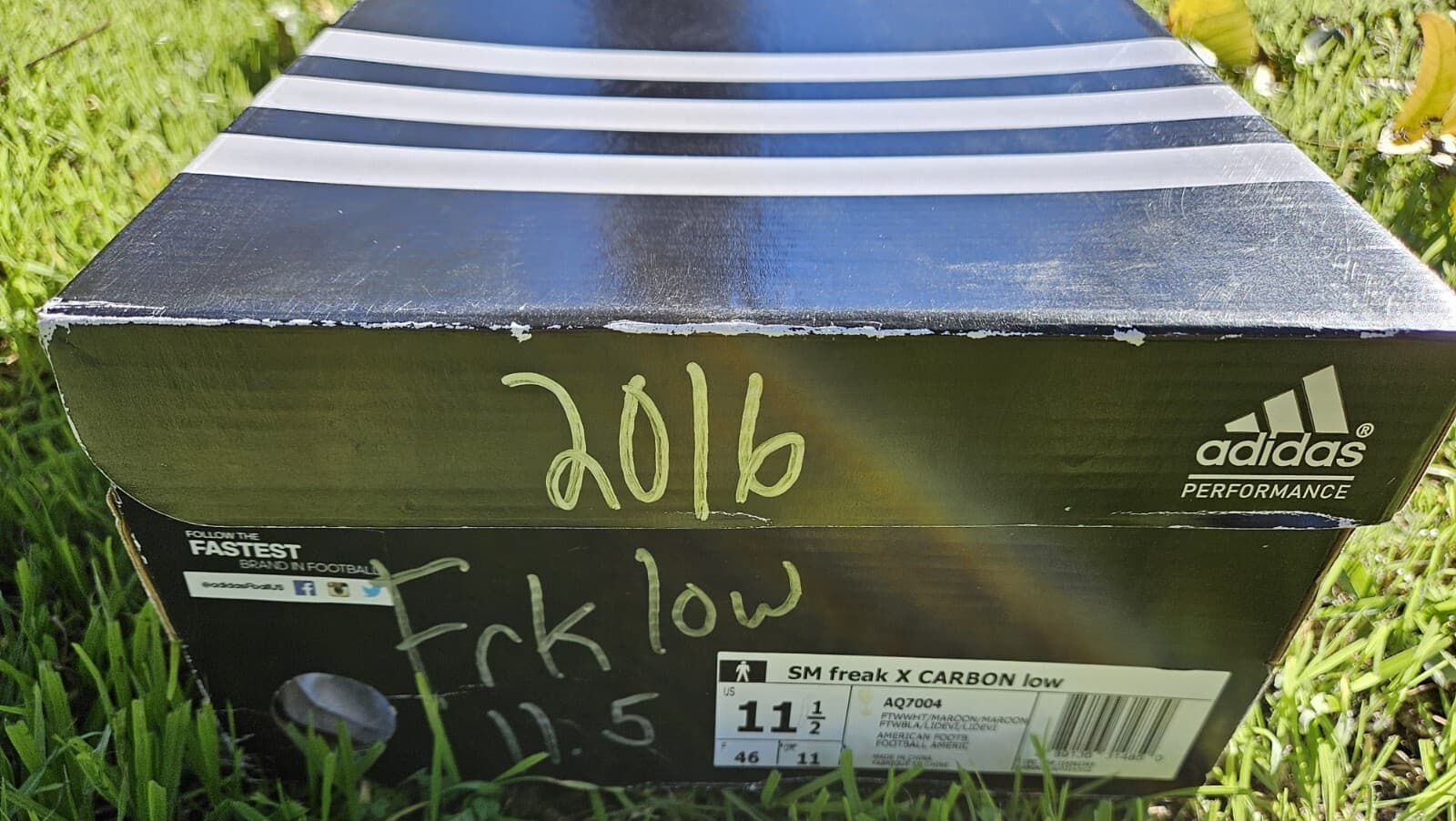 Adidas SM Freak X Carbon Low Mens Football Cleats AQ7004 11.5 NIB VK 6