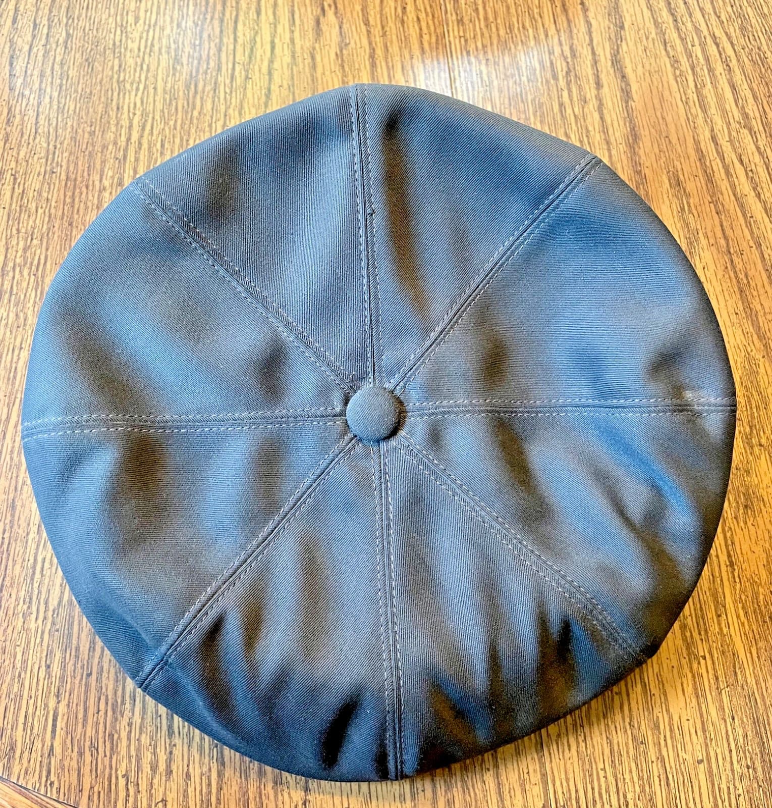 Vintage Fire Fighter Hat - Dress Blue 7 1/2, Nice condition, unique vented brim. 2