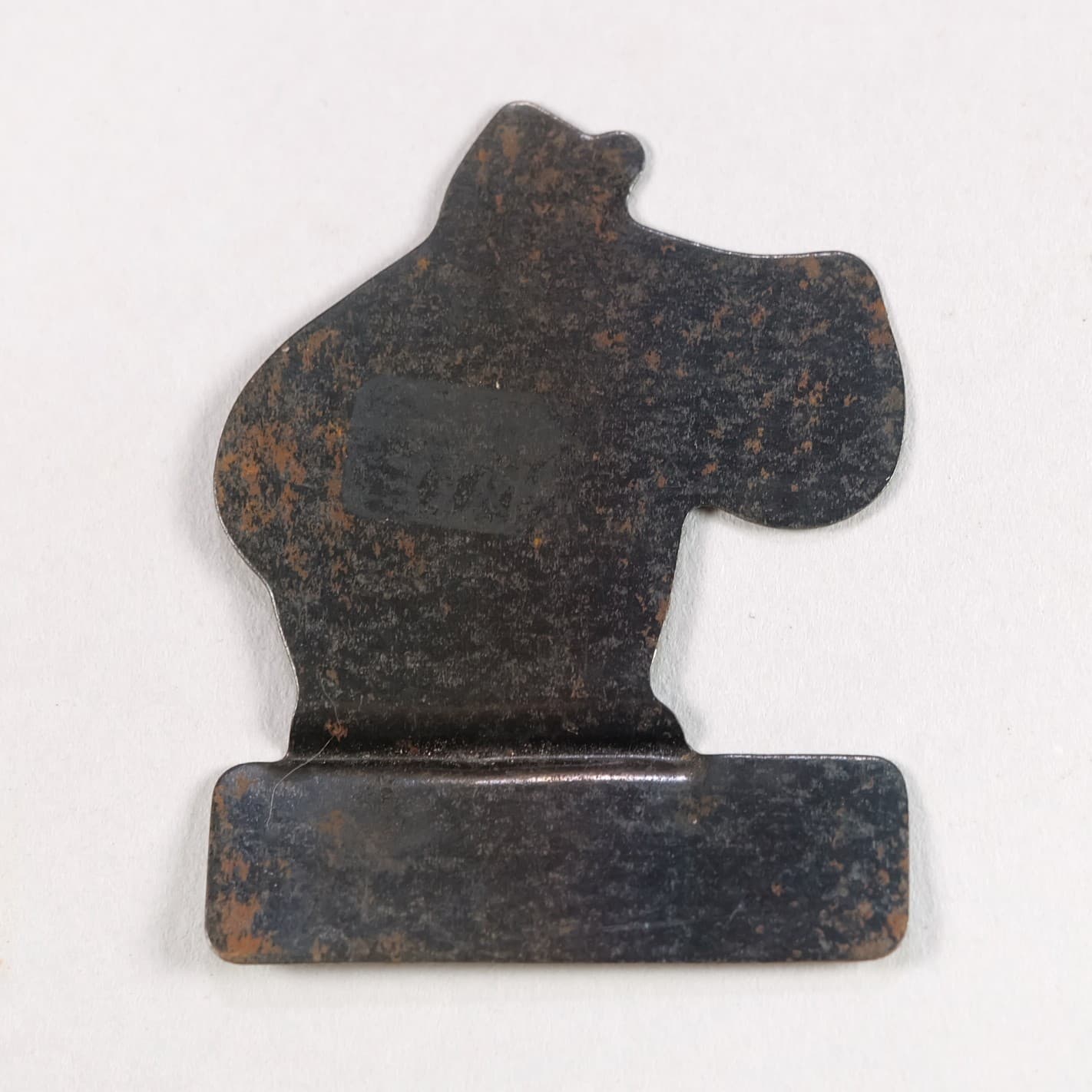 1920s-30s Checkers Confection Antique Tin Toy Prize Monkey on Elephant Stand-Up 2