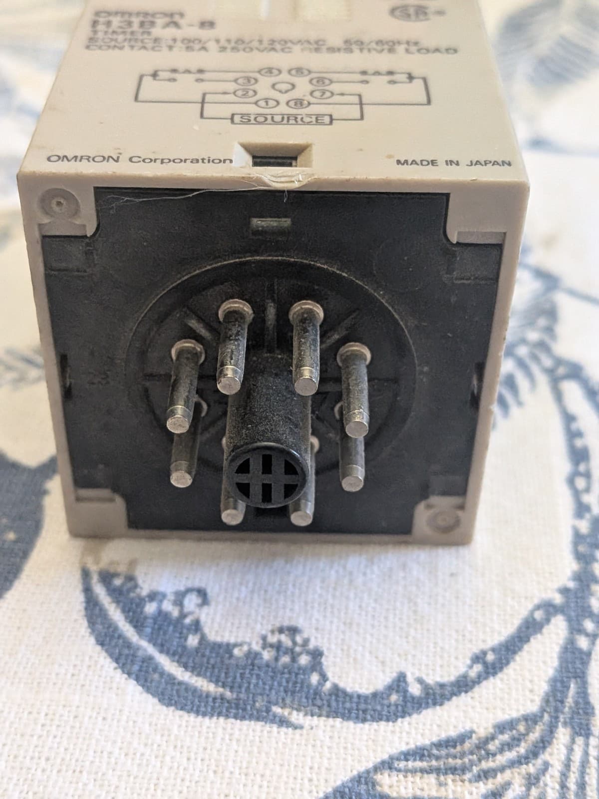 Omron Timer Relay H3BA-8, 8 Pin 3