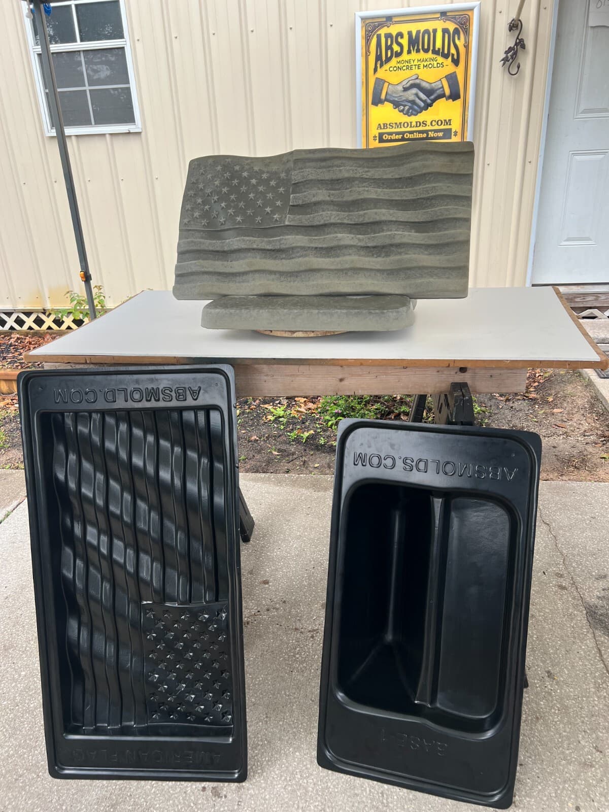 American Flag Concrete Mold Set