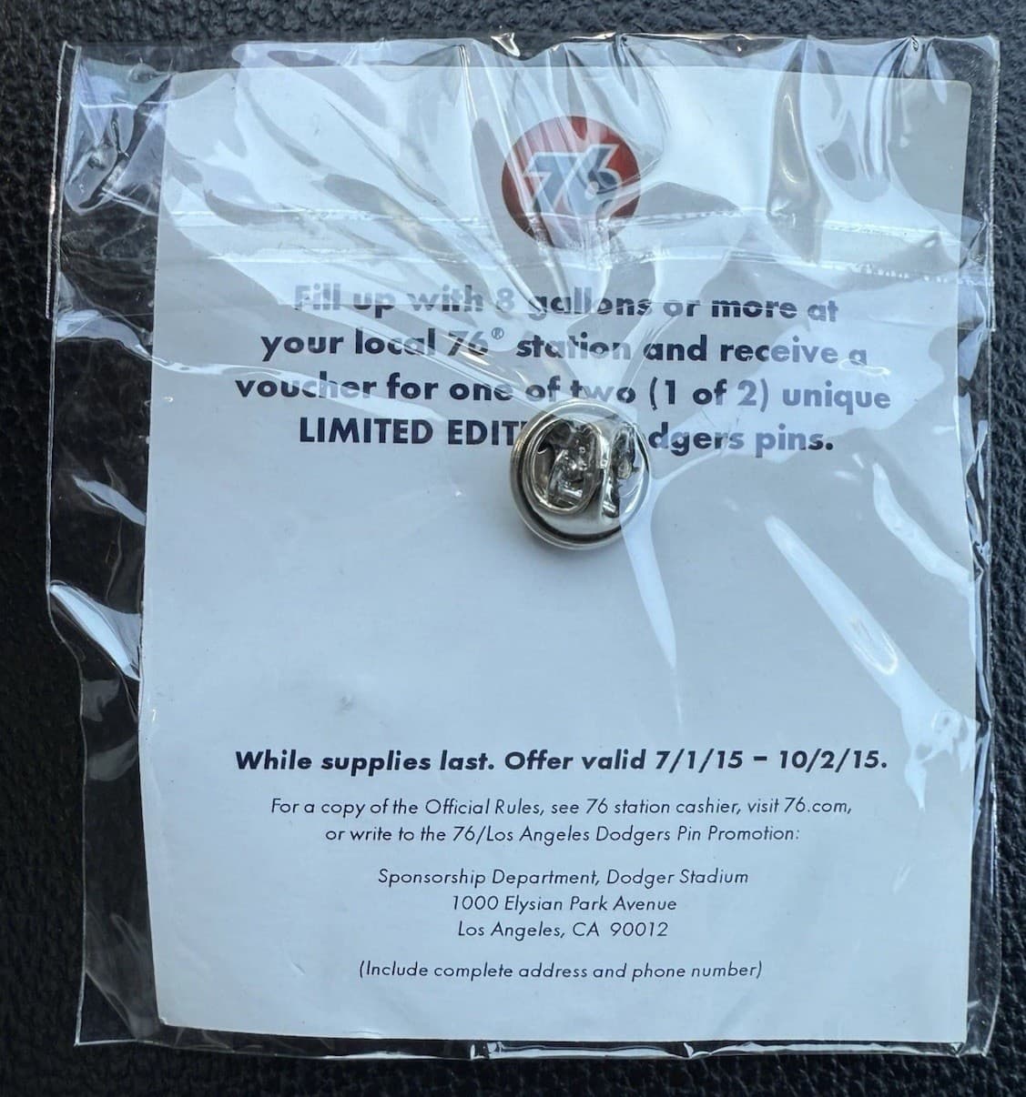 CLAYTON KERSHAW 2015 CY YOUNG PIN SGA DODGERS LIMITED EDITION 2