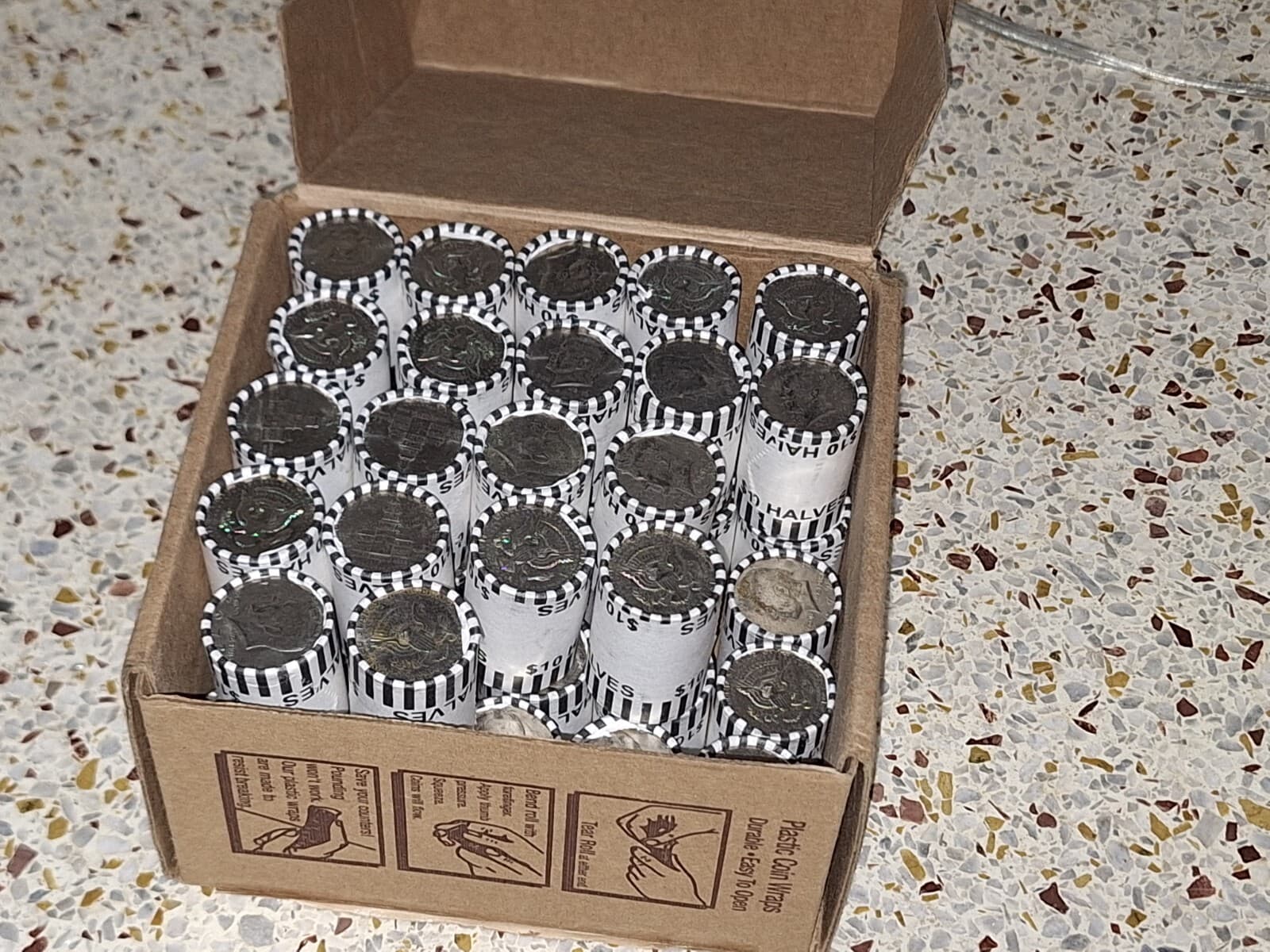 Kennedy Half Dollar UNOPEND Bank Roll! 20 COINS! BANK SEALED - NO RETURNS