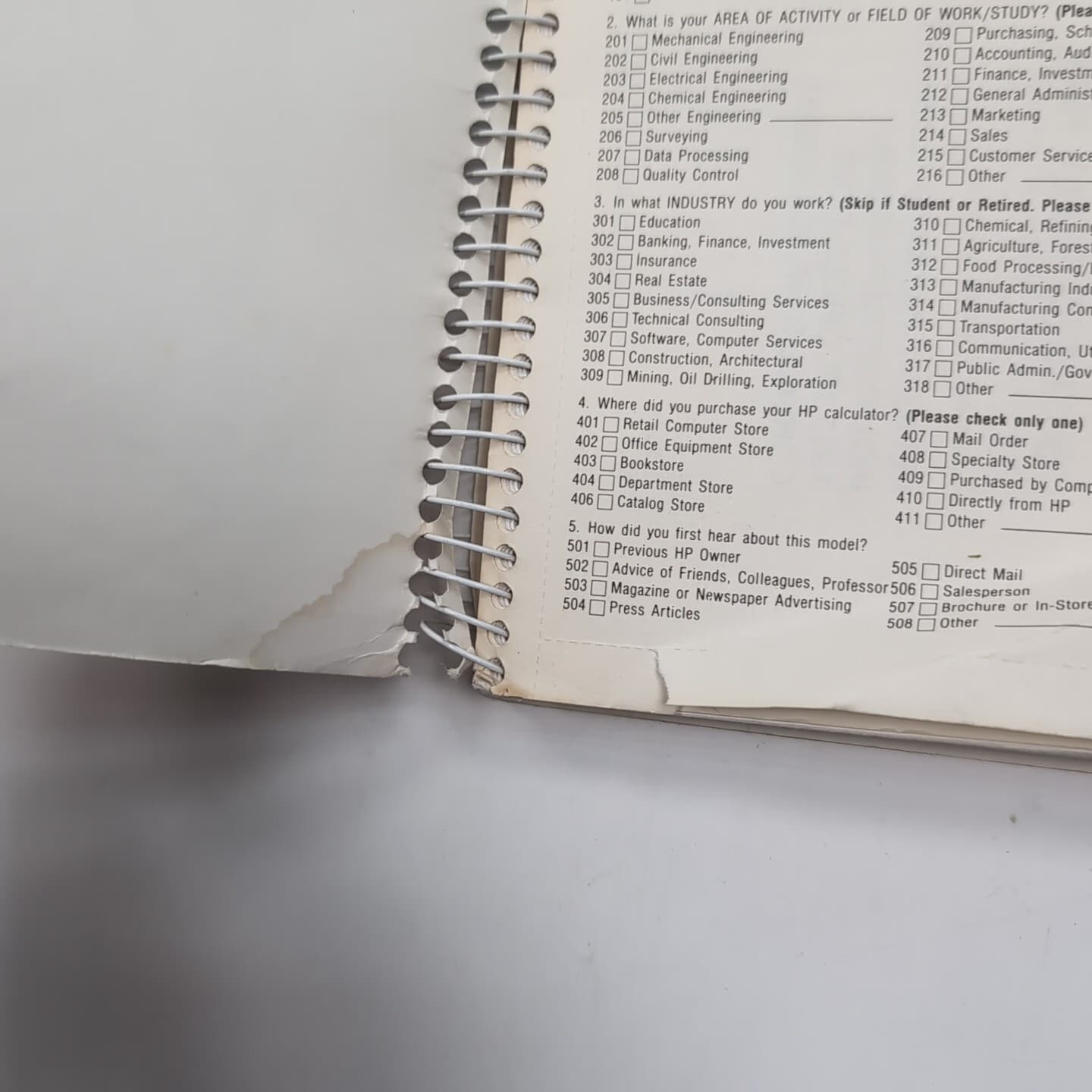 Hewlett-Packard HP-28S Scientific Calculator Owners Manual 3