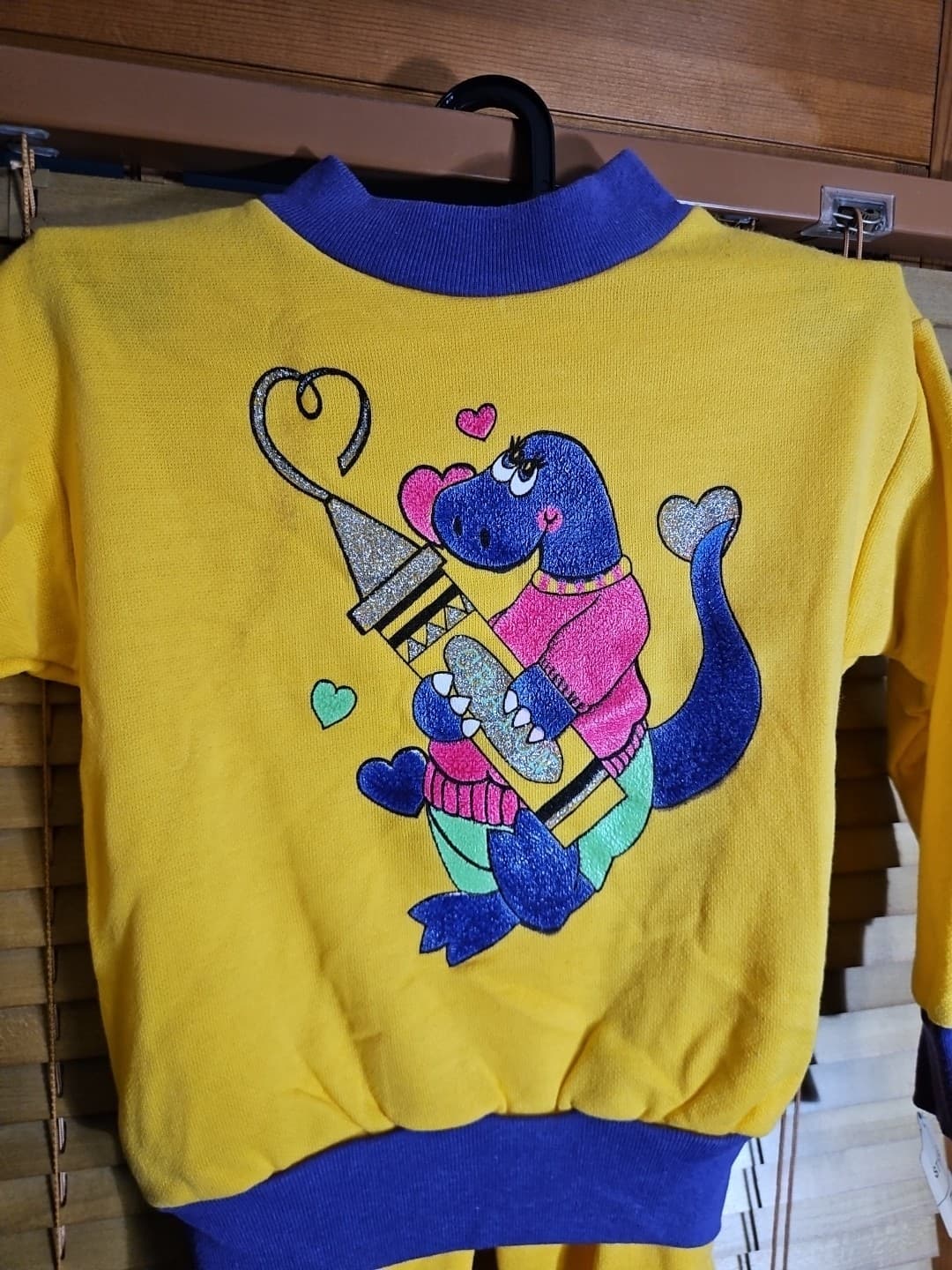 NOS New Vintage 80s 90s Kids Toddler 2 Pc Tracksuit Set Outfit Pants Crewneck 5T 3