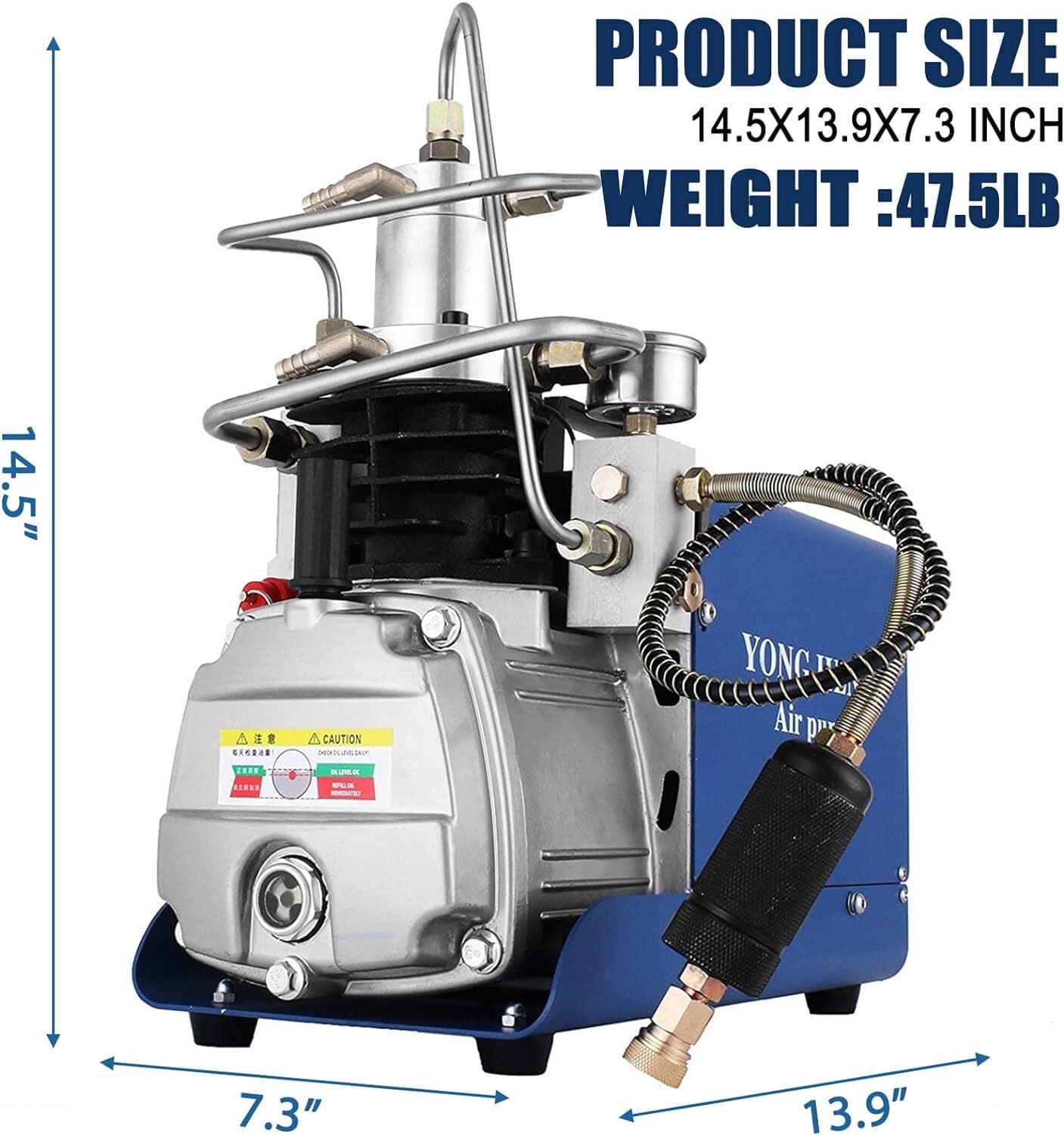 YONG HENG 30MPa 110V Air Compressor Pump PCP Electric 4500PSI High Pressure 2