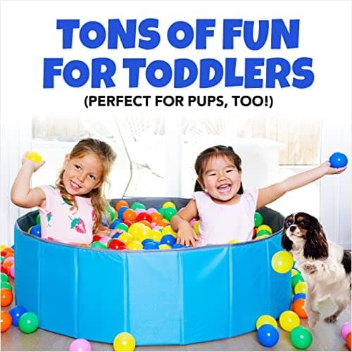 Ball Pit for Toddlers and Kids, Holds over 400 Balls, Soft, Foldable   6