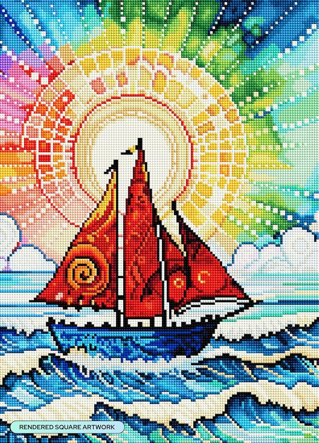Sailing Away, Diamond Painting Kit, Fun DIY 2