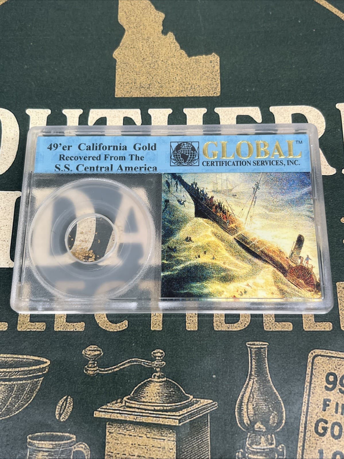 S.S. Central America Gold Dust Shipwreck 49er Era Global Certified