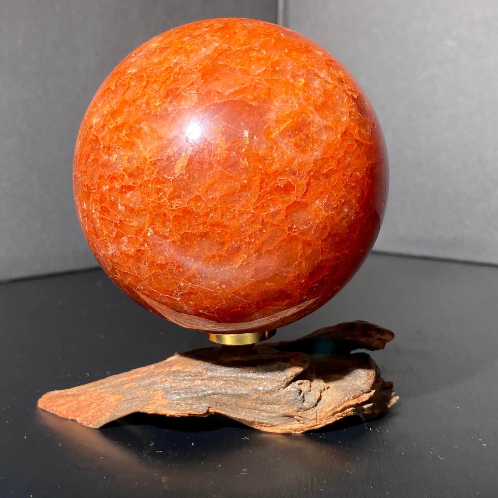 492g natural strawberry quartz sphere crystal polished ball healing decor 2