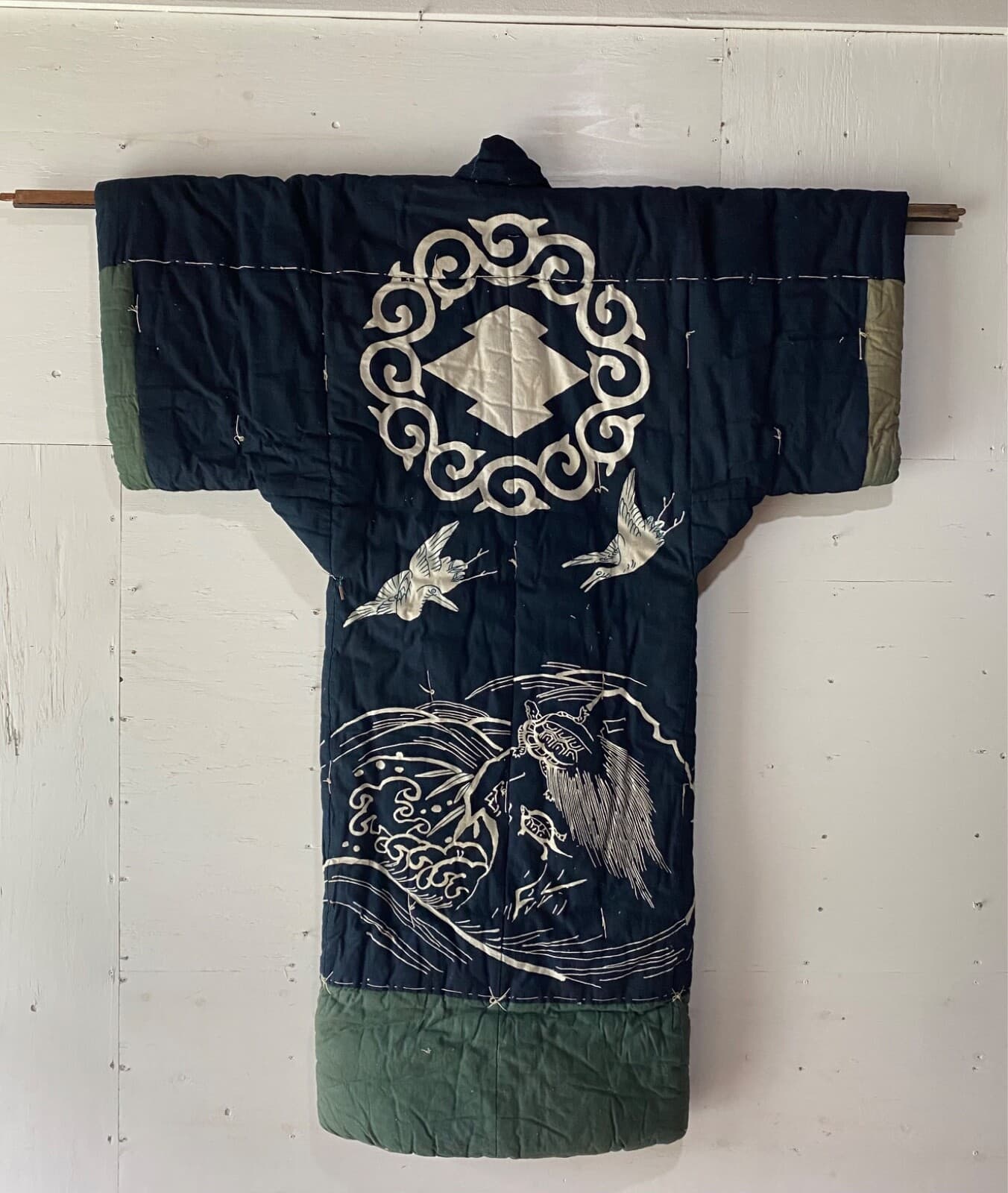 Rare winter padded cotton Kimono. 19th century XX95