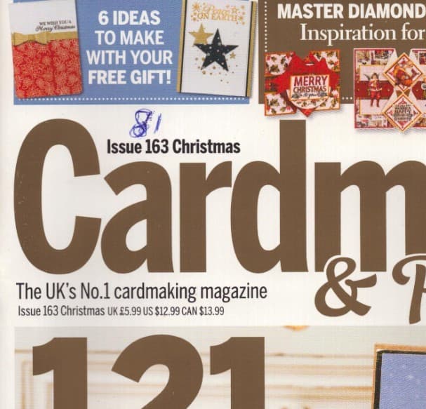 Cardmaking & Papercraft Magazine Issue 163 Christmas 2016 with Stamp Set Gift 4