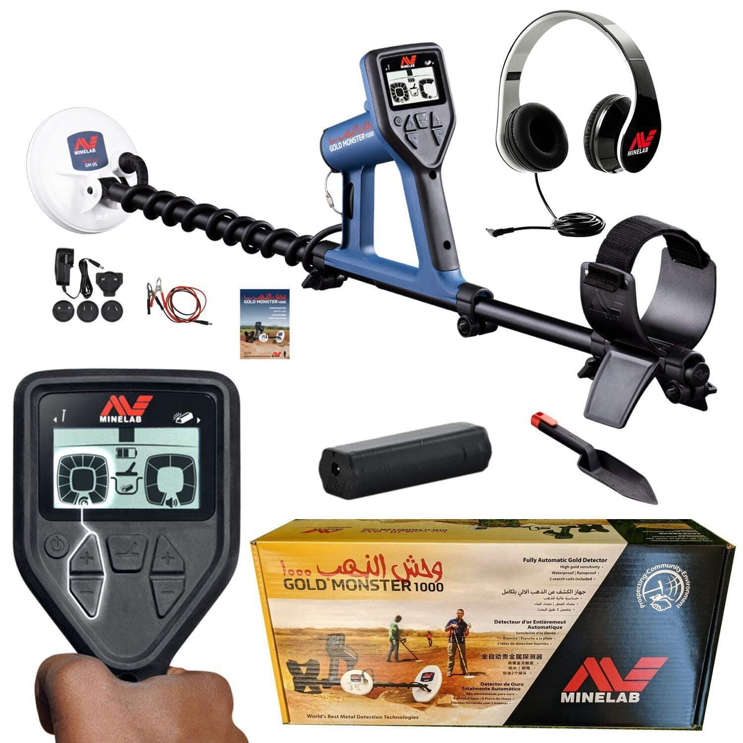 Minelab Gold Monster 1000 Prospecting Metal Detector with 5" Coil