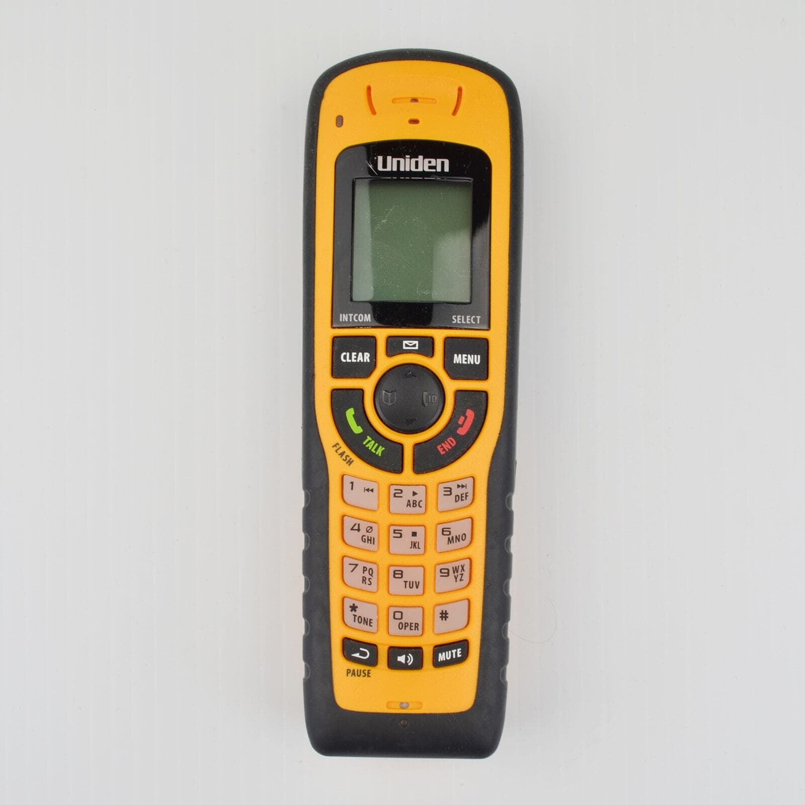 Uniden DWX337 Submersible Handset - Yellow - Untested Parts ONLY - NO Battery
