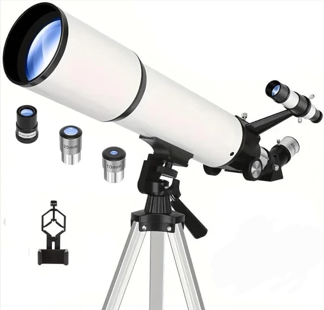 Telescope 80mm Aperture 600mm - Astronomical Portable Refracting Telescope