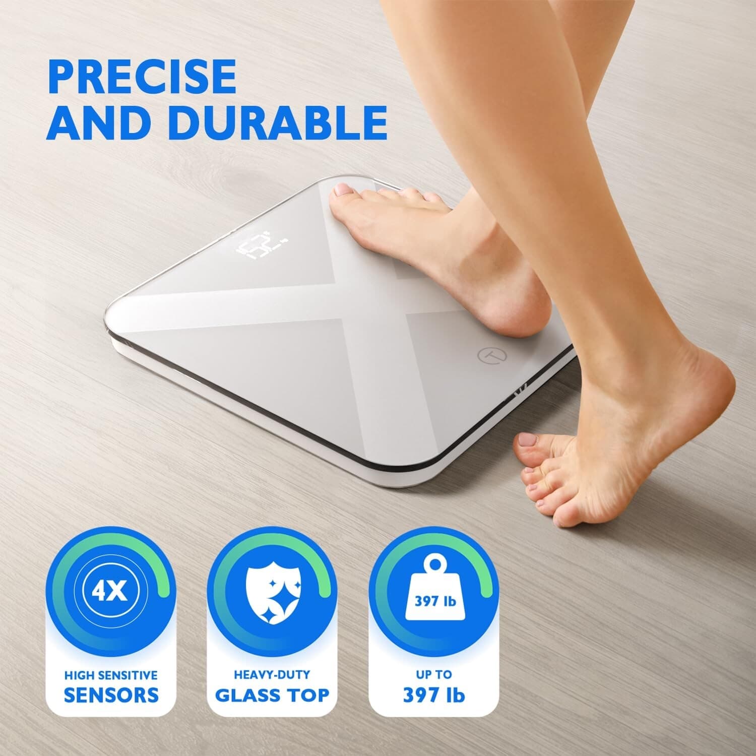 T Electronics Digital Scale for Body Weight with Accurate Measurement, Heavy-Dut 2