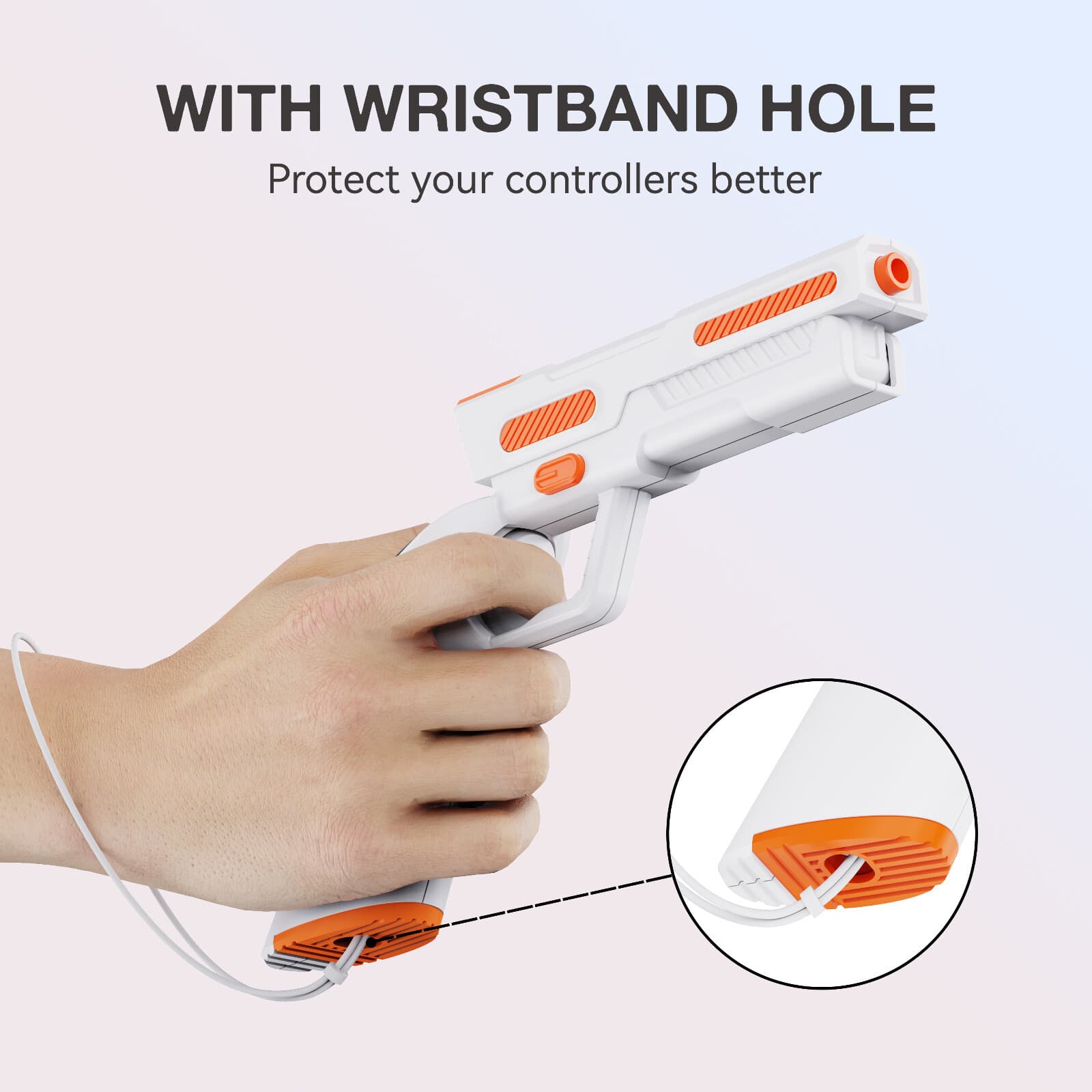 Pistol Gun Grip For Meta Quest 3 VR Headset Controllers for Shooting Games 4