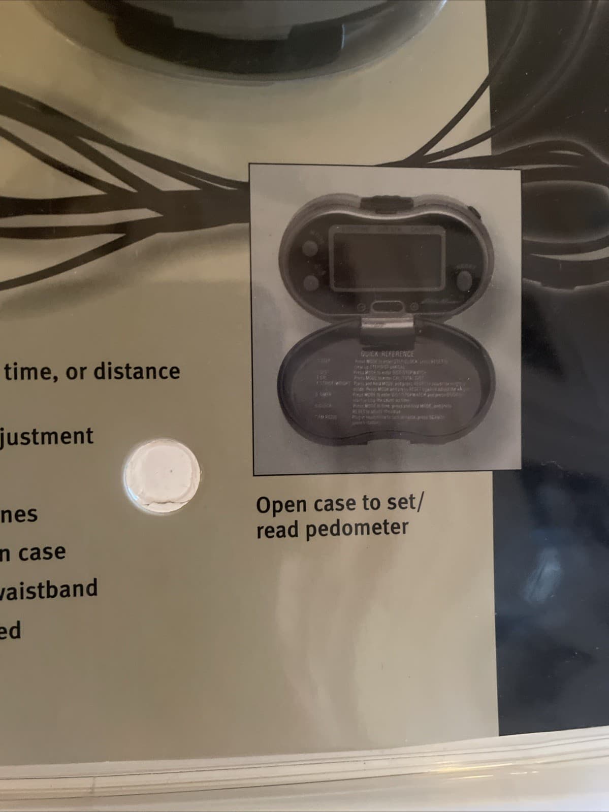 Eddie Bauer Pedometer with FM Radio and Earphones EB9111CP NOS New Sealed  6