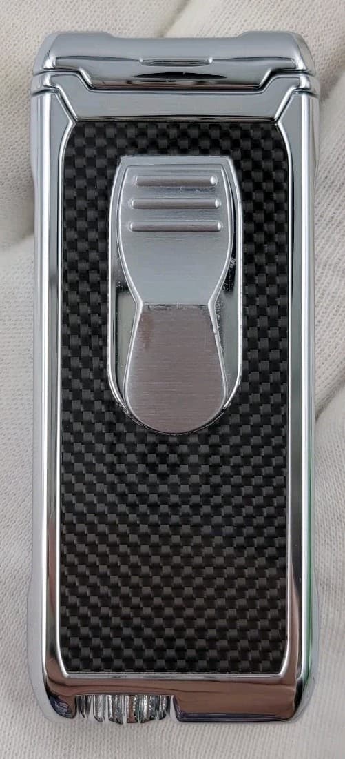 Colibri Lighter Quantum SST Wind-Resistant System Torch Flame Silver QTR-5000 2