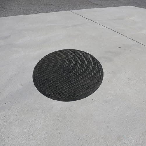  Circular Rubber Mat - 48” Diameter  5