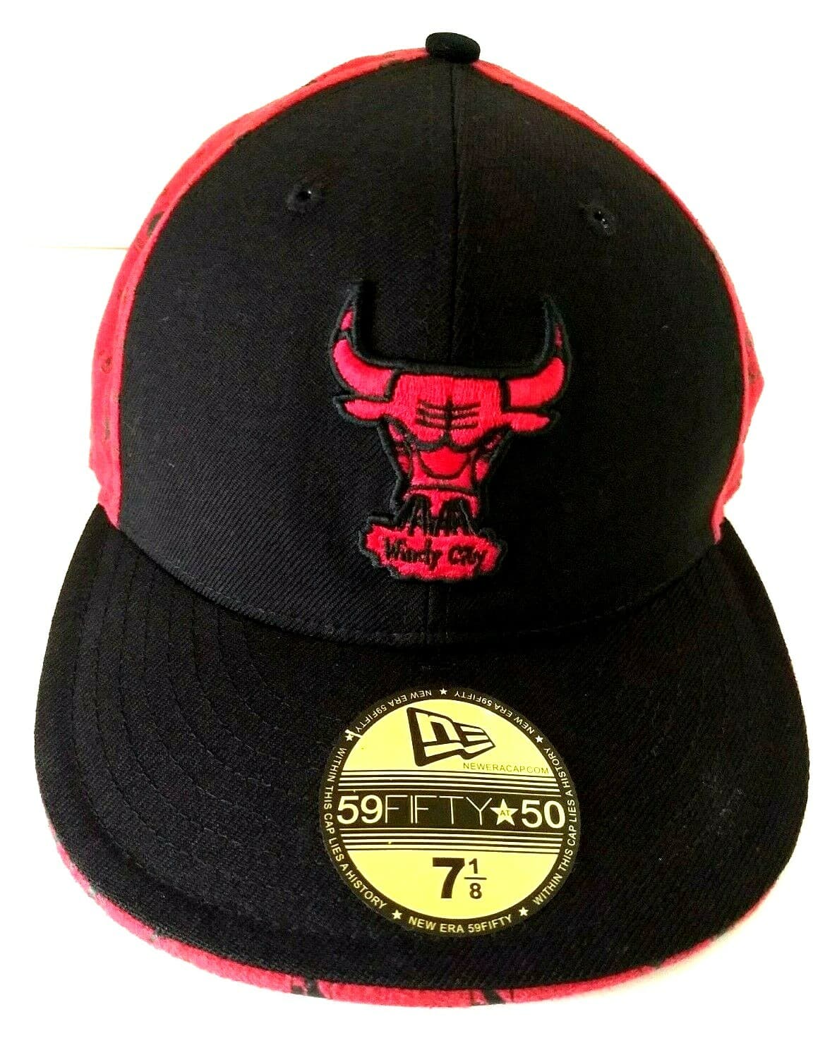 Chicago Bulls Windy City Hardwood Classics Hat 59Fifty 50 Size 7 1/8" New