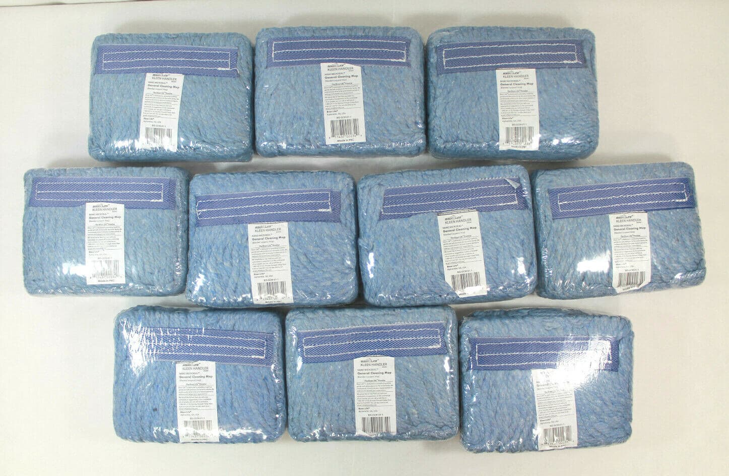 Bison Life Kleen Handler General Cleaning Replacement Mop Head Lot Of 10