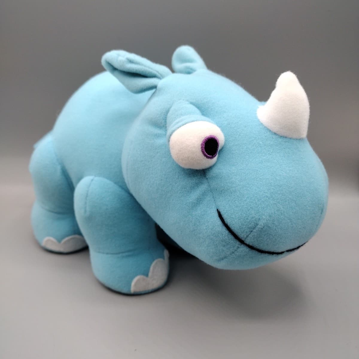 Scholastic Reggie The Rhyming Rhino Book Character Plush Doll 2002 RARE 9”