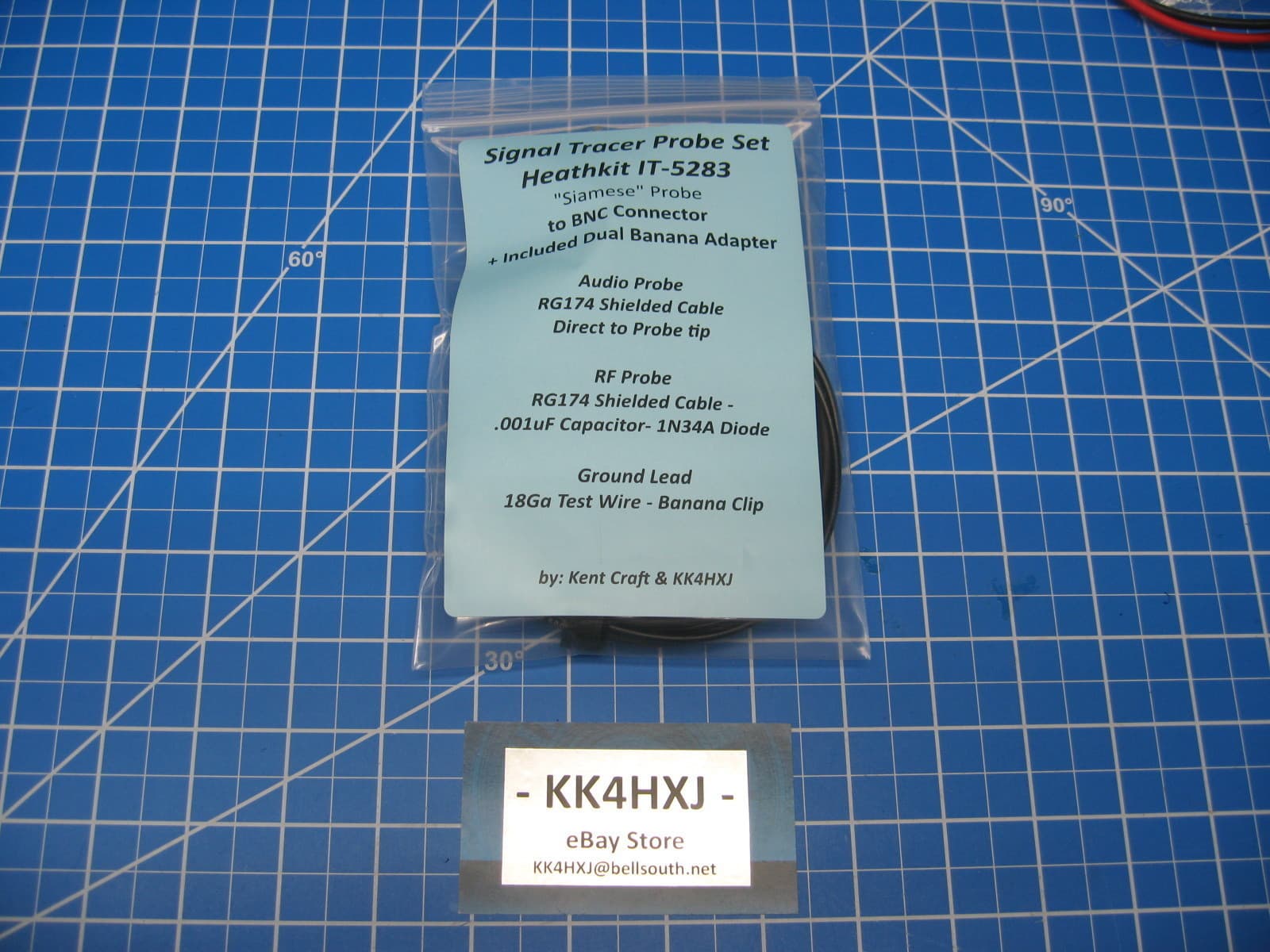 Custom RF & Audio Probe for Heathkit IT-5283 Signal Tracer - Assembled 5