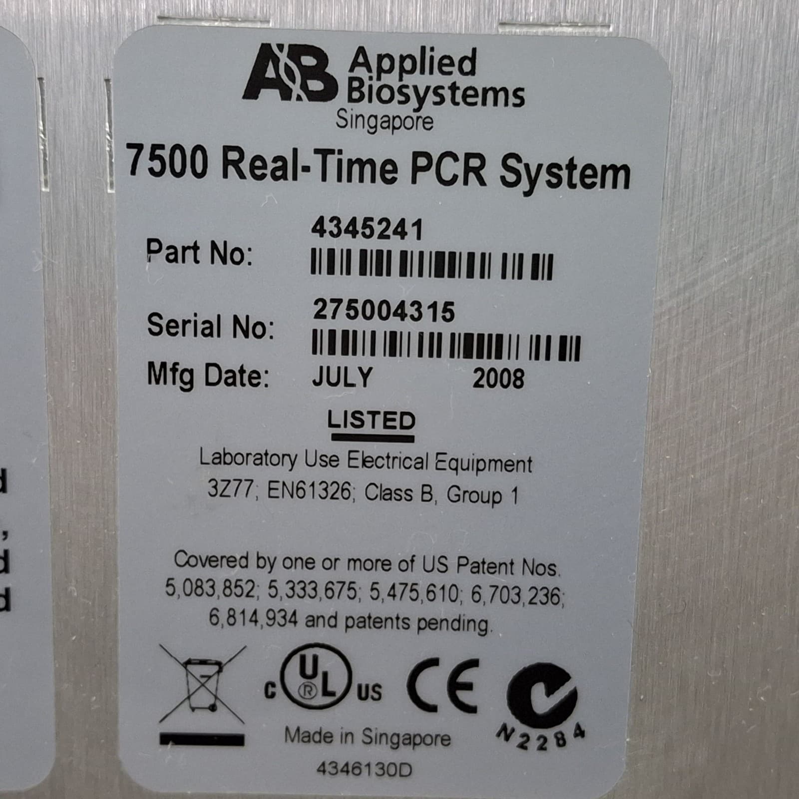 Applied Biosystems 7500 Real Time PCR 5