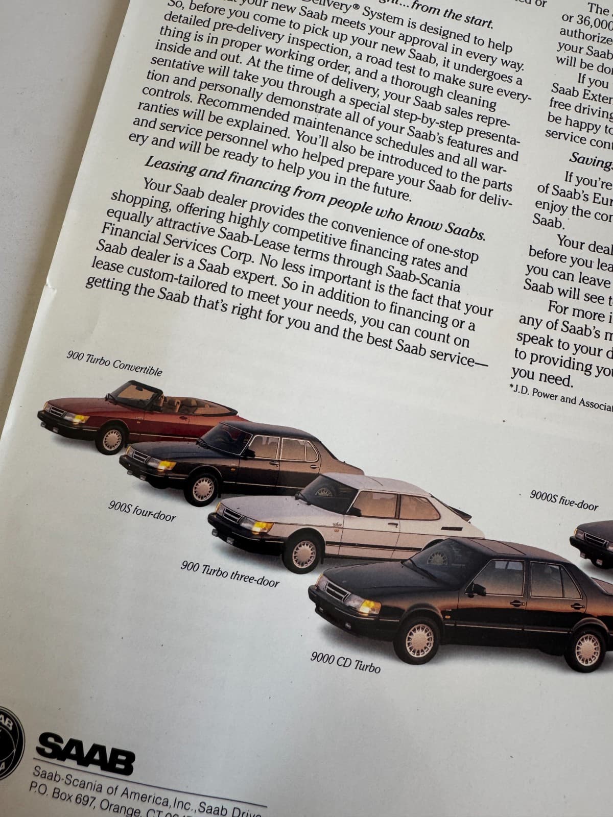 1990 SAAB Sales Brochure - Vintage (d22) 3
