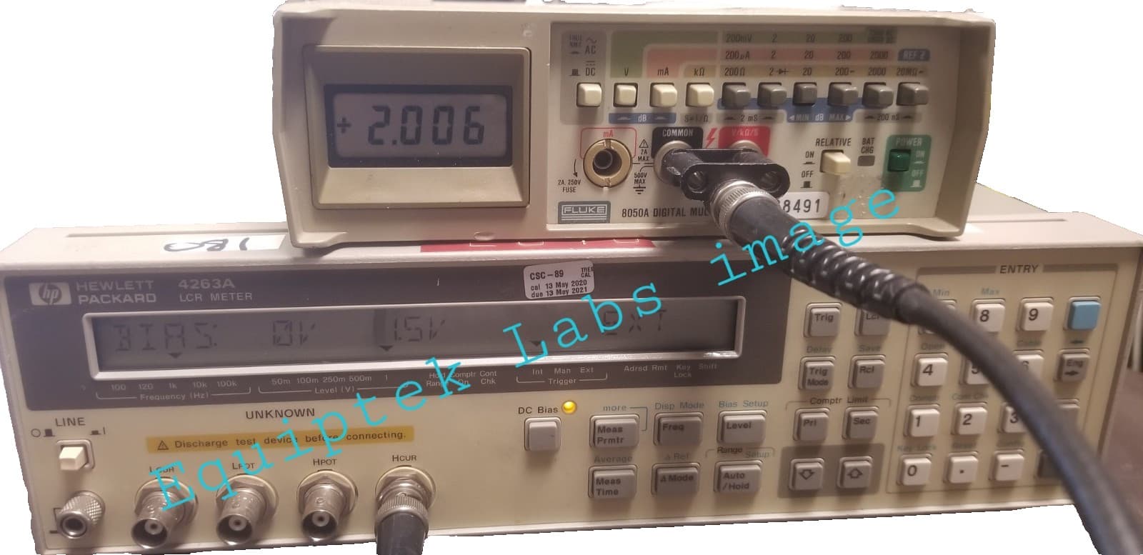 HP 4263A LCR Meter Option 001 FULLY TESTED! 100kHz maxtest freq. GPIB interface 6
