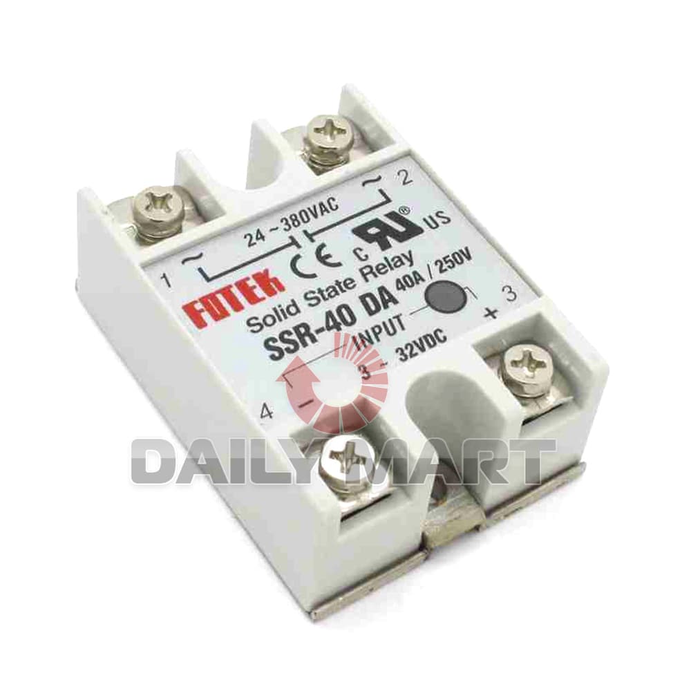 FOTEK SSR-40 DA 24V-380V 40A 250V Solid State Relay Module 3-32V DC to AC