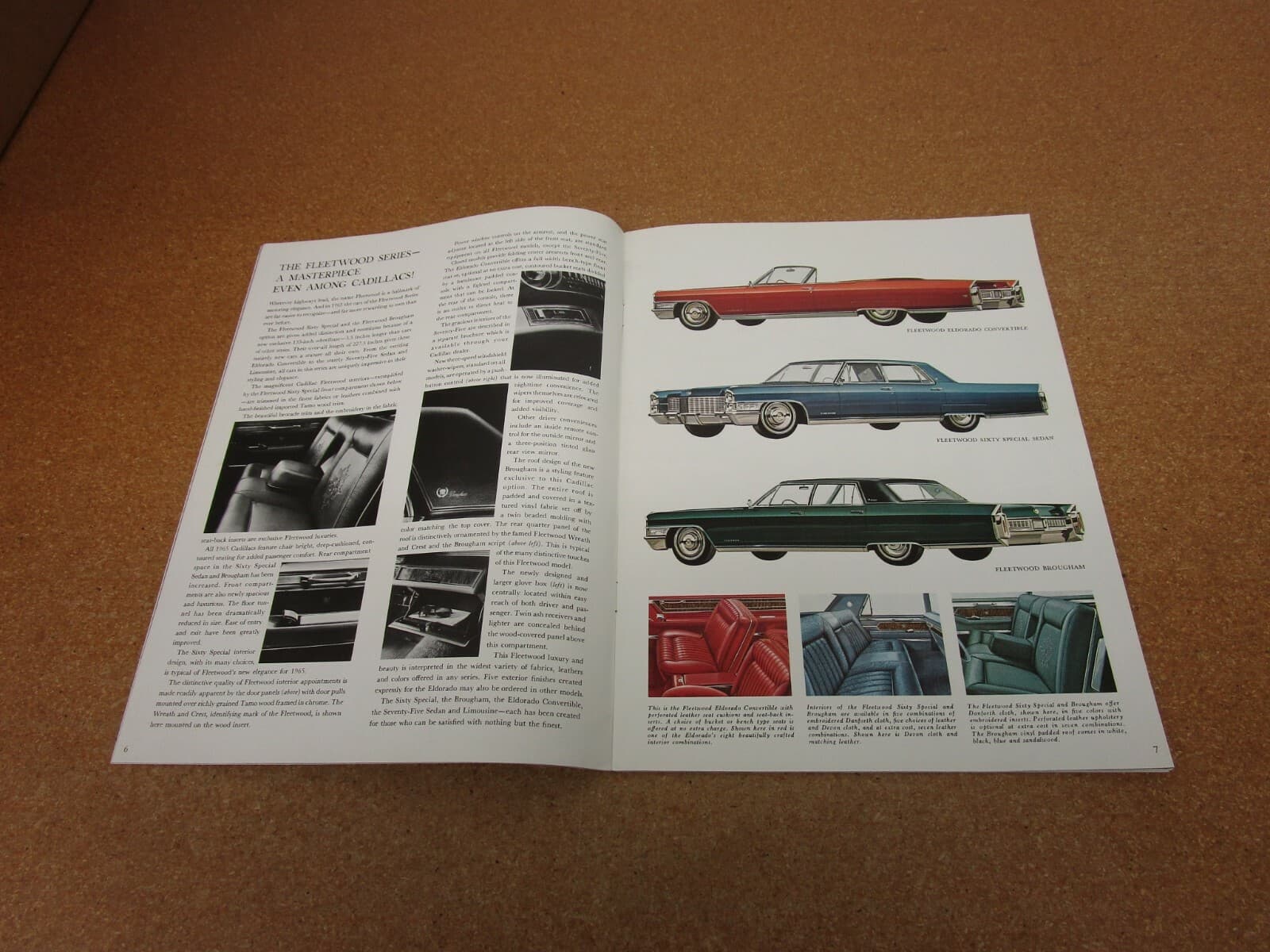 1965 Cadillac Deville Fleetwood Eldorado Calais sales brochure 20 pg ORIGINAL 3