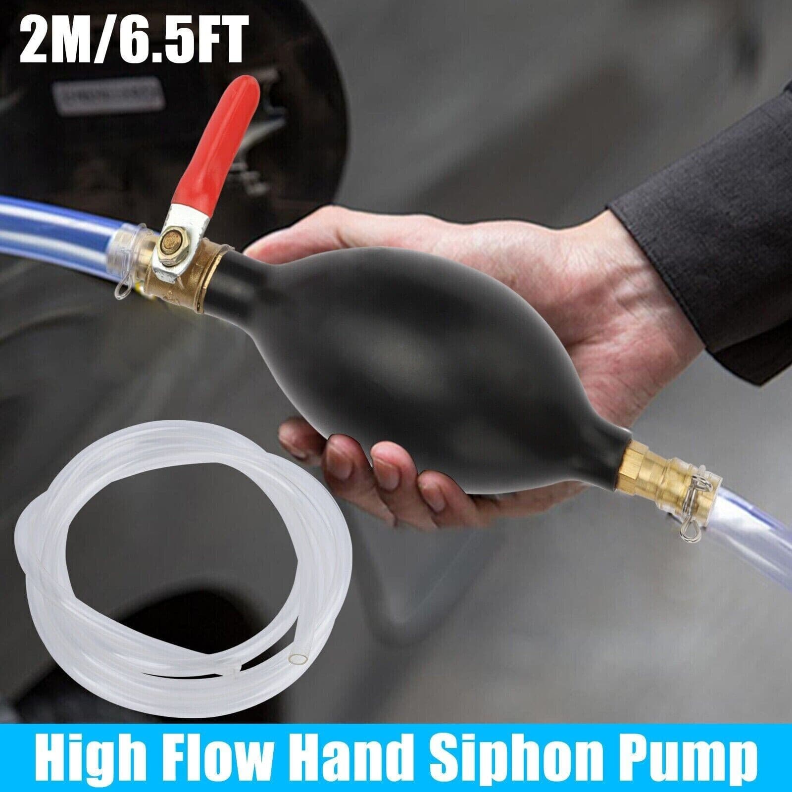 Oil Water Fuel Transfer Hand Pump Gas Transfer Siphon Pump Gasoline Hose Siphone 3