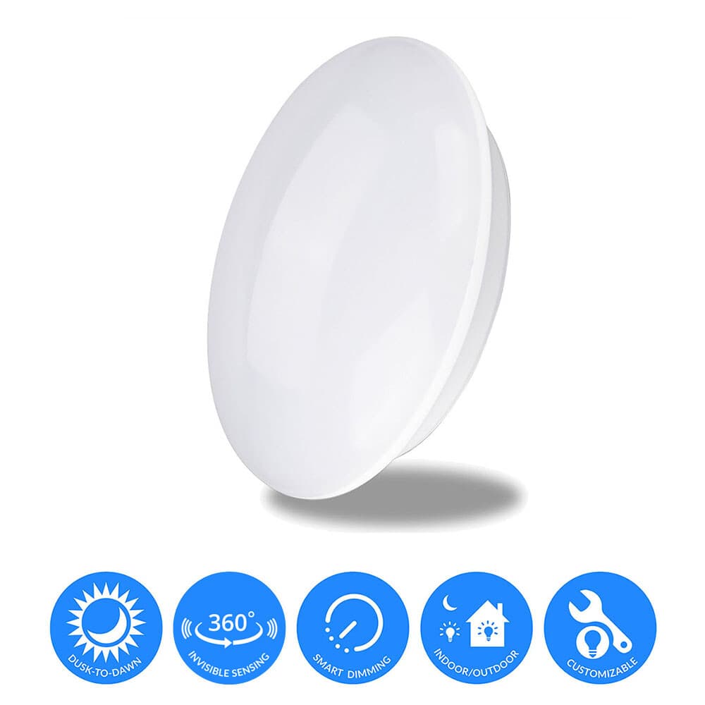 Radar Motion Sensor SMART Dimmable Dusk to Down Indoor Outdoor Ceiling LED Light 2