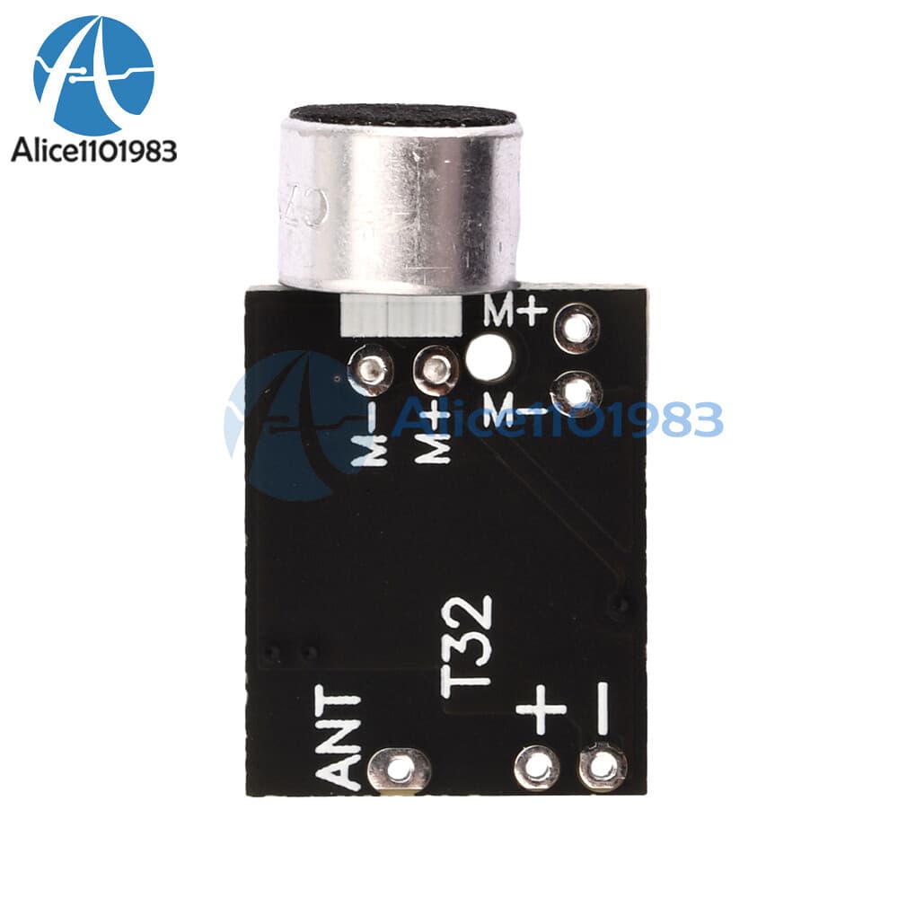 Wireless Microphone MIC FM 10dBm transmitter module support Dual-channel Stereo 3